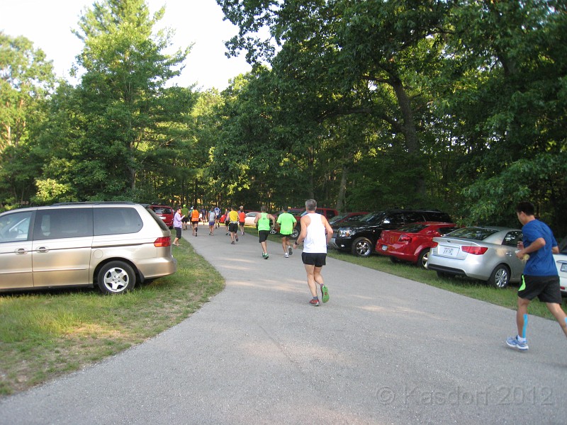 2012 North Country Run HM 0149.JPG - The 2012 North Country Run, a half marathon race through the beautiful Manistee National Forest in Michigan. August 25, 2012 a nice warm day for a run through the hills!